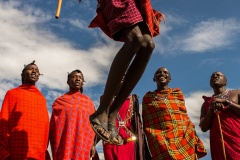 Maasai jump battle